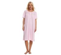 Suzy & Me Camisón estampado de manga corta para mujer, rosa, 52-54