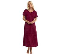 Suzy & Me - Camisón largo de lujo para mujer de talla grande (suave al tacto), 58-60