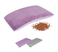 SuzziPad Bolsa de trigo para microondas para aliviar el dolor con funda lavable, paquete de calor húmedo de 7 x 12 pulgadas para hombros, vientre, codo, rodilla, almohadilla de calor para microondas