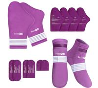 SuzziPad Calcetines de terapia de frío y bolsa de hielo de mano Guantes fríos para la neuropatía de quimioterapia, paquete de cuidado de quimioterapia para mujeres y hombres, Fascitis plantar, S/M