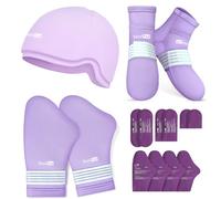 SuzziPad Guantes y calcetines de quimioterapia para neuropatía, gorras frías para quimioterapia, ideales para las molestias de cabeza, manos, pies, L