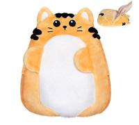 SuzziPad Lindas almohadillas térmicas para microondas para calambres y alivio del dolor menstrual, animales de peluche pesados para ansiedad y abrazos; regalos para aliviar el estrés para mujeres y