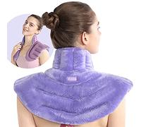 SuzziPad Saco Semillas Microondas para Cuello y Hombro, Bolsa de Semillas Microondas para Aliviar el Dolor, Saco Termico con Calor Húmedo, Parches de Calor con Compresa Caliente y Fría, Morado