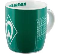 SV Werder Bremen Taza de café, diseño de rombos - 320 ml - Ceramica