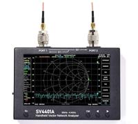 SV4401A Analizador de red vectorial 50kHz-4.4GHz con pantalla táctil de 7 pulgadas para pruebas de radioaficionado RF - 100dB rango dinámico portátil VNA Kit