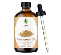 SVA ORGANICS - Aceite de alholva SVA 4oz (118 ml) Premium Transporter Oil con pipeta para el cuidado del cabello, lubricación del cabello, cuero cabelludo Ma