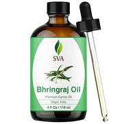 SVA ORGANICS Aceite de Bhringraj (118 ml), 100% puro y natural, auténtico y de grado terapéutico, el crecimiento del cabello y el cuidado de la piel 4 Fl Oz (Paquete de 1)
