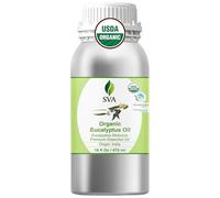 SVA ORGANICS Aceite de eucalipto orgánico SVA, 100% natural, aceite de eucalipto orgánico para cabello, cara, cuidado de la piel, difusores, aromaterapia, piel del cabello