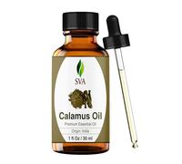 SVA ORGANICS Aceite Esencial Calamus 100% Pure Natural Grado Terapéutico con Cuentagotas para Difusor, Aromaterapia, Piel, Cabello y Masaje 1.01 Fl Oz (Paquete de 1)