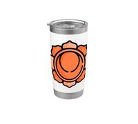 Svadhishthana Sacral Chakra Sacro Vaso térmico de acero inoxidable de doble pared