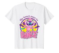 Svadi El Mono Mi Corazón Dice A Bailar Yoga Niños Camiseta