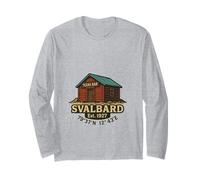 Svalbard Texas Bar Travel Cruise Gift Noruega 1927 Manga Larga