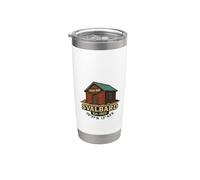 Svalbard Texas Bar Travel Cruise Gift Noruega 1927 Vaso térmico de acero inoxidable de doble pared