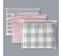 Svaldo Bolsas Zip, 25 Piezas 25.5 * 20.5cm Bolsas Plastico Transparente, Impermeables y Reutilizable, pour Ropa Interior, Juguetes, Papelería (Sin Orificios de Ventilación)