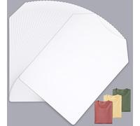 Svaldo Cartón para Camisetas Blanco, 25 Piezas 35cm X 25.5cm Insertos de Camisetas para Manualidades, para Exhibición y Organización de Prendas (300 g/㎡)