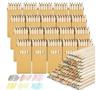 Svalor 20 paquetes de lápices de colores con 6 lápices de colores, 120 mini lápices de colores en estuche de cartón, lápices de colores para niños, dibujo artístico, bocetos y colorear