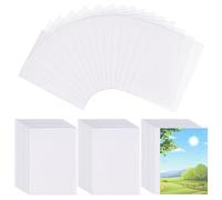 Svalor 300 fundas transparentes para tarjetas, 6,5 x 9 cm, impermeables, modernas, de plástico