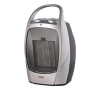 Svan Estufa cerámica Eléctrico Bajo Consumo Gris SCEC1500VG. 1500W, 2 Niveles de potencia, Termostato Regulable, Calefacción por Plato cerámico