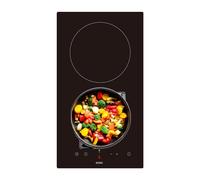 Svan Placa Vitrocerámica Cristal negro SV2301. Potencia máx. 3000 W, 2 Zonas de Cocción, 9 Niveles de Cocción, Control Táctil, Bloqueo y Autodesconexión de Seguridad