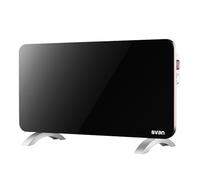 SVAN Radiador Plano 1 Elemento Svan 1500 W 2 Niveles de Funcionamiento Cristal Negro Manual