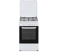 Svan SKKG4500TM Cocina de Gas con Horno 4 Zonas 55L con Tapa 50cm Blanco