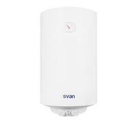 Svan Termo Eléctrico Vertical 73 Litros ST8000. Instalación Vertical, 1500W, Incluye Kit de Montaje, Resistencia de Acero inoxidable, Blanco, Eficiencia Energética Clase C