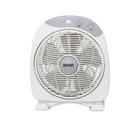 Svan Ventilador de Suelo Gris 12", 35 W, SVS351200. Temporizador de 60 min, 5 Aspas, Control Manual