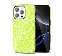 Svanove Funda de teléfono con estampado de guepardo para iPhone 16 Pro Max, funda de leopardo para mujer, diseño retro de lujo, diseño de estampado de animales, funda rígida Y2K de plástico, color