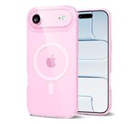 Svanove Funda transparente para iPhone 17 Air compatible con Magsafe de silicona, transparente, delgada, magnética, bonita, estética femenina, moderna, delgada, de goma dura, protección para cámara