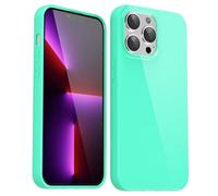 Svanove para iPhone 13 Pro Funda Silicona, Delgada Carcasa Colorida con Tacto Suave y Sedoso Gel TPU de Goma, Shockproof Protección de Cámara Funda, Mint Green