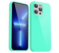 Svanove para iPhone 13 Pro MAX Funda Silicona, Delgada Carcasa Colorida con Tacto Suave y Sedoso Gel TPU de Goma, Shockproof Protección de Cámara Funda, Mint Green