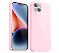 Svanove para iPhone 14 Plus Funda Silicona, Delgada Carcasa Colorida con Tacto Suave y Sedoso Gel TPU de Goma, Shockproof Protección de Cámara Funda, Rosa