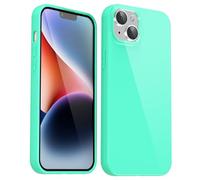 Svanove para iPhone 14 Plus Funda Silicona, Delgada Carcasa Colorida con Tacto Suave y Sedoso Gel TPU de Goma, Shockproof Protección de Cámara Funda, Mint Green