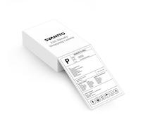 SVANTTO Etiquetas térmicas de 4 x 6, etiquetas adhesivas fuertes y perforadas, etiquetas de impresora térmica para dirección postal (220 unidades/apilado)