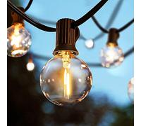 Svater Guirnaldas Luces Exterior LED, G40 7,6 Metros Bombillas Exterior Guirnalda Impermeable IP45 con 12+1 LED Bombillas, Cadena de Luces Jardin para Terraza Patio, 2700K Blanco Cálido