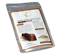 SVATV Henna Color de cabello Marrón con 9 Hierbas II Cabello Mehndi, Color de cabello natural II 227g, 0.5 lb, 08 oz