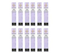 SVATV Incienso De Lavanda Lavender A Base De Hierbas Y Método Antiguo con Paquete De 12 Inciensos para Meditación, Yoga, Espiritual, Aromaterapia - 15g X 12 Incienso | 180 Gramos