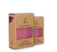 SVATV Jabn artesanal artesanalmente con hierbas naturales de lavanda y t verde para hombres y mujeres exfoliantes de jabn herbal ayurvdico tradic