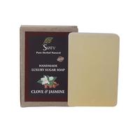 SVATV Jabón hecho a mano con hierbas naturales y calmantes de clavo y jazmín para hombres y mujeres - La mejor barra exfoliante, jabón de hierbas ayurvédico tradicional- 125 g x2 barras