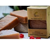 SVATV Jabón hecho a mano con hierbas naturales y calmantes de Pinacolada de bayas heladas, Piel hidratada - Barras de jabón corporal frescas a base de hierbas ayurvédicas tradicionales 125 g