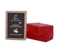 SVATV Jabón hecho a mano con hierbas naturales y calmantes de Vit - E & Apple Cinnamon Hidratante para hombres y mujeres - Barras de jabón corporal a base de hierbas ayurvédicas -125g x2 Barras