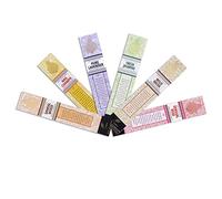 SVATV Varilla de Incienso Natural enrollada a Mano Antigua con Paquete de 6 (Nagchampa, sándalo, Lavanda, Rosa, almizcle, jazmín) para meditación, Yoga, Espiritual, aromaterapia - 15 g x 06 | 90g