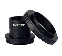 Svbony Adaptador en T, 1,25 "y T2 T Anillo Adaptador para Cualquier telescopio y microscopio de Lente Nikon estándar Metal