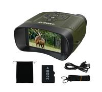 Svbony Jumelle Vision Nocturne, Zoom Numérique 8X, 3" HD Infrarouge élevé Vidéo 4K et Image 36MP, 5000mAh Rechargeable Lunette Vision Nocturne, Jumelle Nocturne pour Chasse Avec Carte TF 32 Go