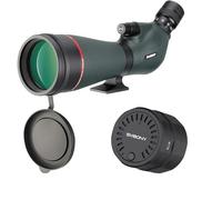 Svbony SC002 WiFi Cámara con SV406P 20-60X80 Telescopio Terrestre, HD 1080P,FMC BAK4, Enfoque Doble Velocidad, 1,25'' Ocular Extraíble para Observación de Aves Fauna Fotografía Informal de Astronomía