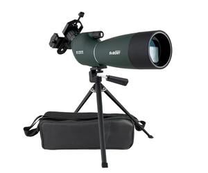 Svbony SV28 Telescopio Terrestre 25-75x70 Impermeable Prisma BAK4 Lente Óptica Recubierta MC Zoom Spotting Scope con Trípode y Adaptador de Phone
