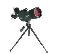 Svbony SV28Plus Telescopios Terrestres con Trípode, 15-45x50mm con Adaptador para Teléfono, FMC BAK4 A5 Rojo Vino, IP65 Impermeable Antiniebla de Largo Alcance para Tiro al Blanco, Observación de Aves