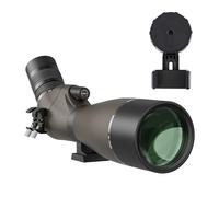 Svbony SV29 25-75x80 mm Telescopio Terrestre con Cola de Milano, Amplio Campo de Visión, Prisma Porro FMC, con Adaptador para Smartphone para Tiro al Blanco, Observación de Aves y Observación Diaria