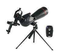 Svbony SV406 20-60x80mm Telescopio Terrestre con Adaptador de Teléfono, HD FMC BAK4, Enfoque Doble Velocidad, 1,25'' Ocular Extraíble, IPX7 Impermeable, con Trípode, Bolsa, para Observación de Aves