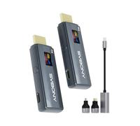 Svbony Transair1 Hdmi InaláMbrico 4k, 1080p A 60 Hz, Alcance de 80M, Pantalla OLED a Color, 2.4 G/5 G, Plug and Play, Retardo De 0.06s, para PortáTil, Pc, TV Box y Proyector